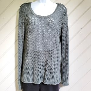 🌹HIPPE ROSE🌹 Sage Tunic Net Overlay S